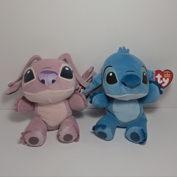 Ty Other - Stitch and Angel Ty Plush -